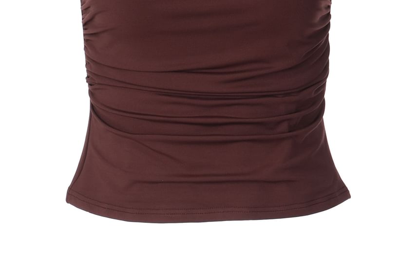 Asymmetric Twisted Slim Tank Top