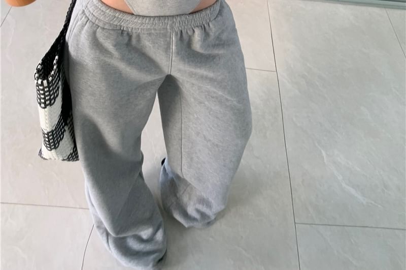 Henley Bodysuit & Wide Leg Sweatpants Set
