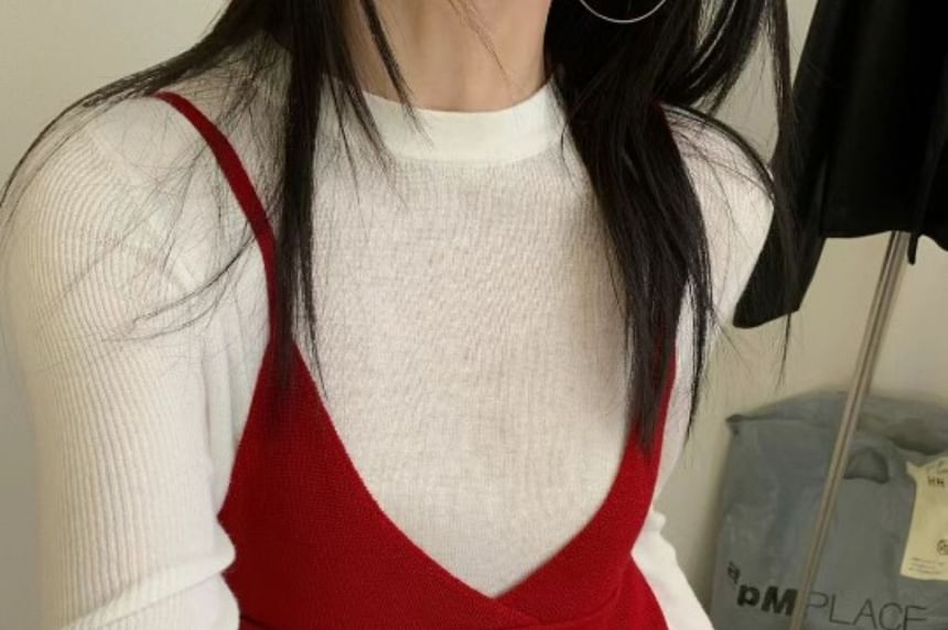 V-Neck Knit Camisole Top