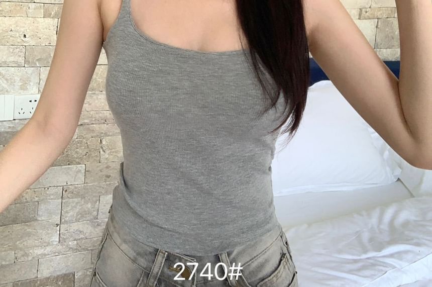 Padded Cutout Camisole Top
