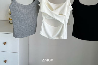 Padded Cutout Camisole Top