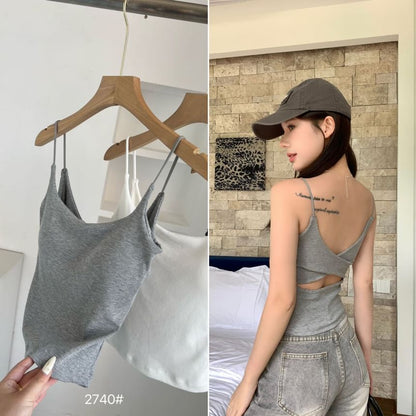 Padded Cutout Camisole Top