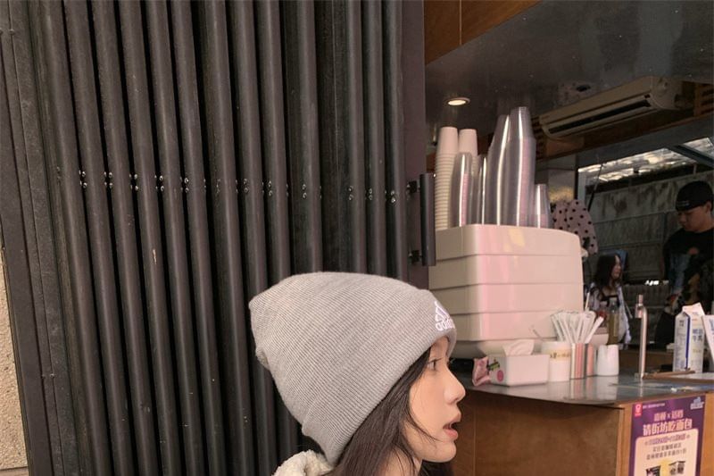 Zip-Up Knit Hoodie in Solid Color