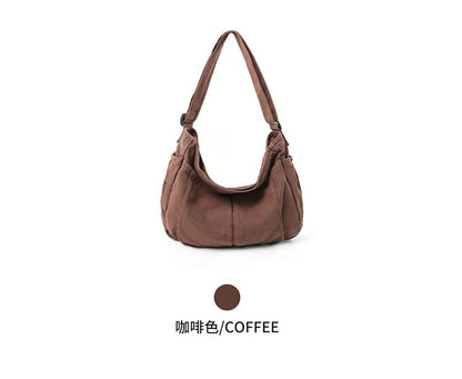 Canvas Plain Crossbody Bag