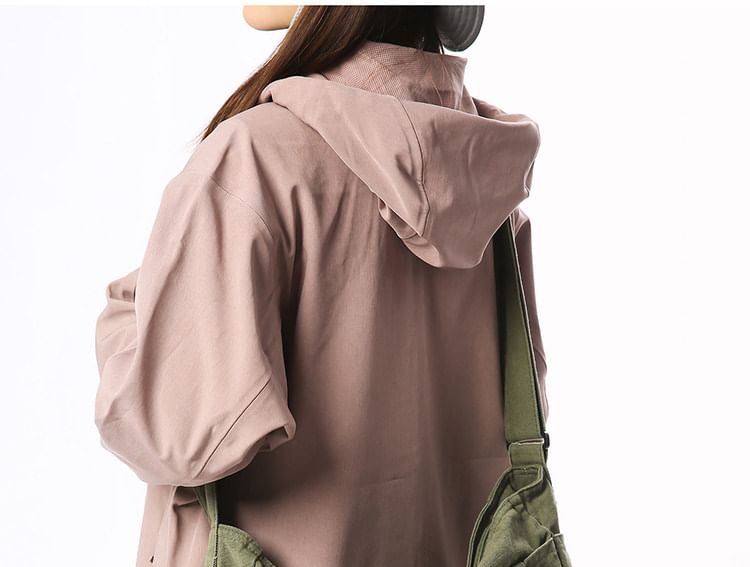 Canvas Plain Crossbody Bag