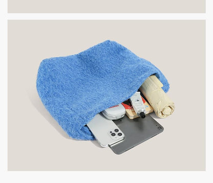 Plain Fleece Tote Bag