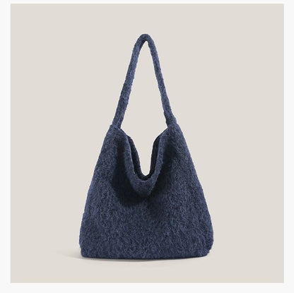 Plain Fleece Tote Bag