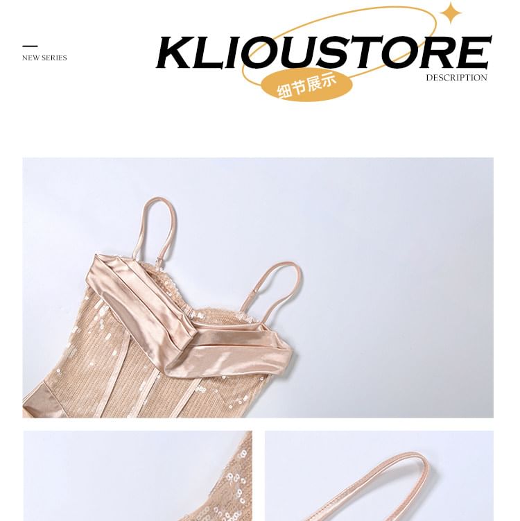 Spaghetti Strap Sweetheart Neck Ruched Sehath Evening Gown