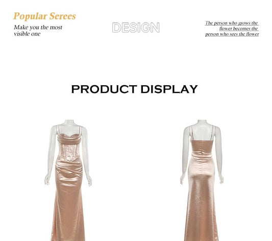 Spaghetti Strap Sweetheart Neck Ruched Sehath Evening Gown