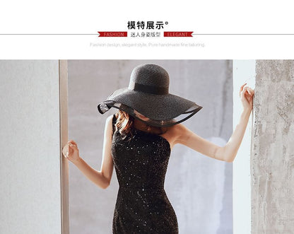 One-Shoulder Sequined Mermaid Evening Gown