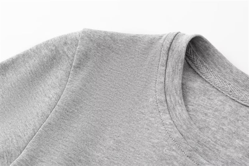 Crewneck Solid Crop Top with Long Sleeves