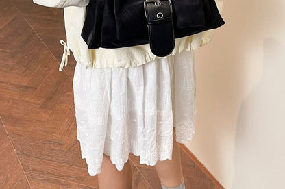 Plain Buckled Faux Leather Tote Bag