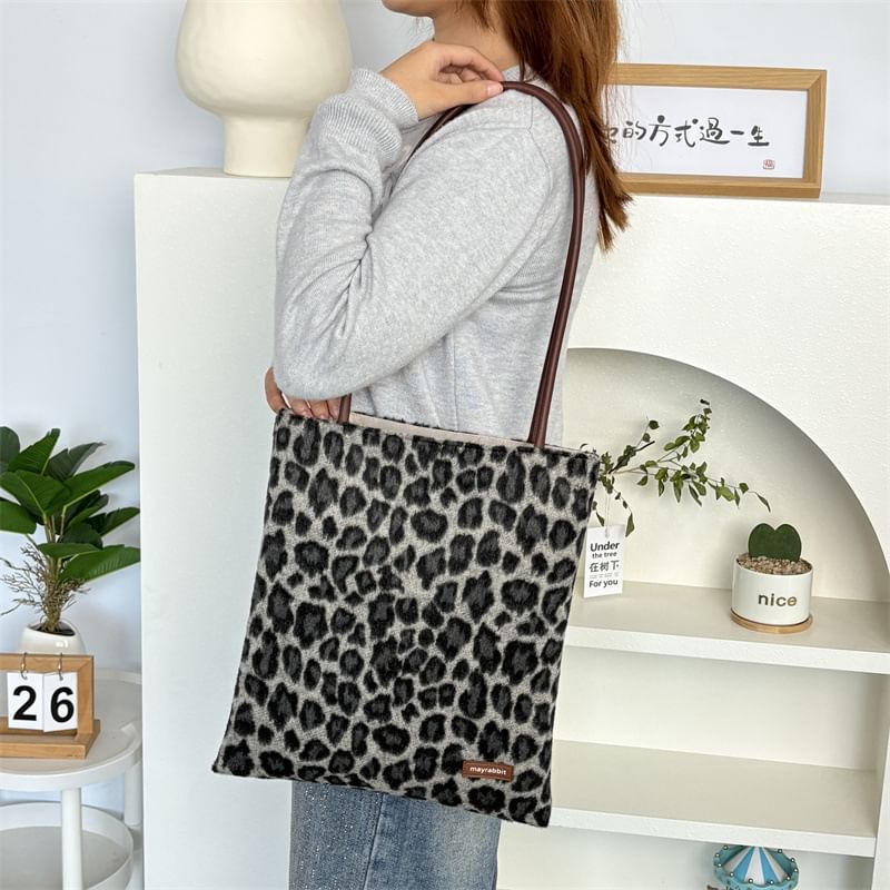 Leopard Print Tote Bag