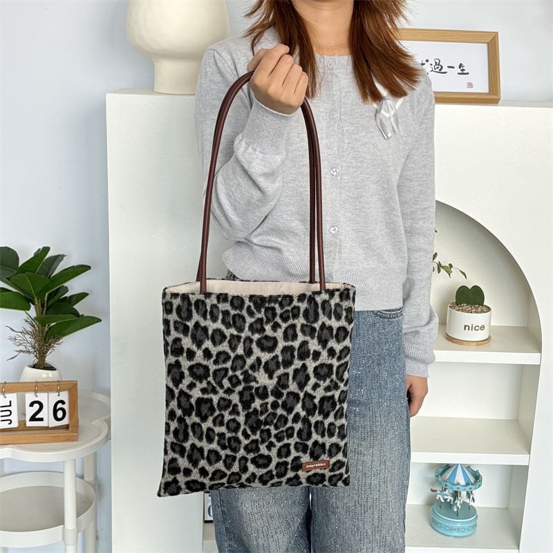Leopard Print Tote Bag