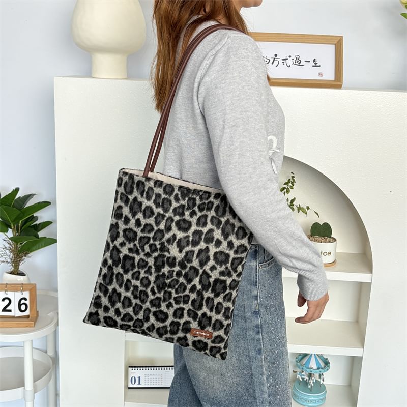 Leopard Print Tote Bag