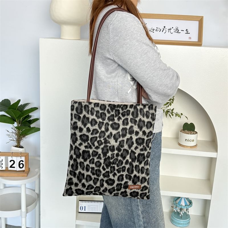 Leopard Print Tote Bag