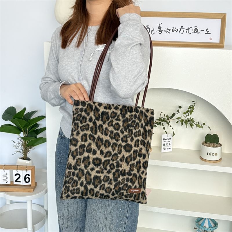 Leopard Print Tote Bag