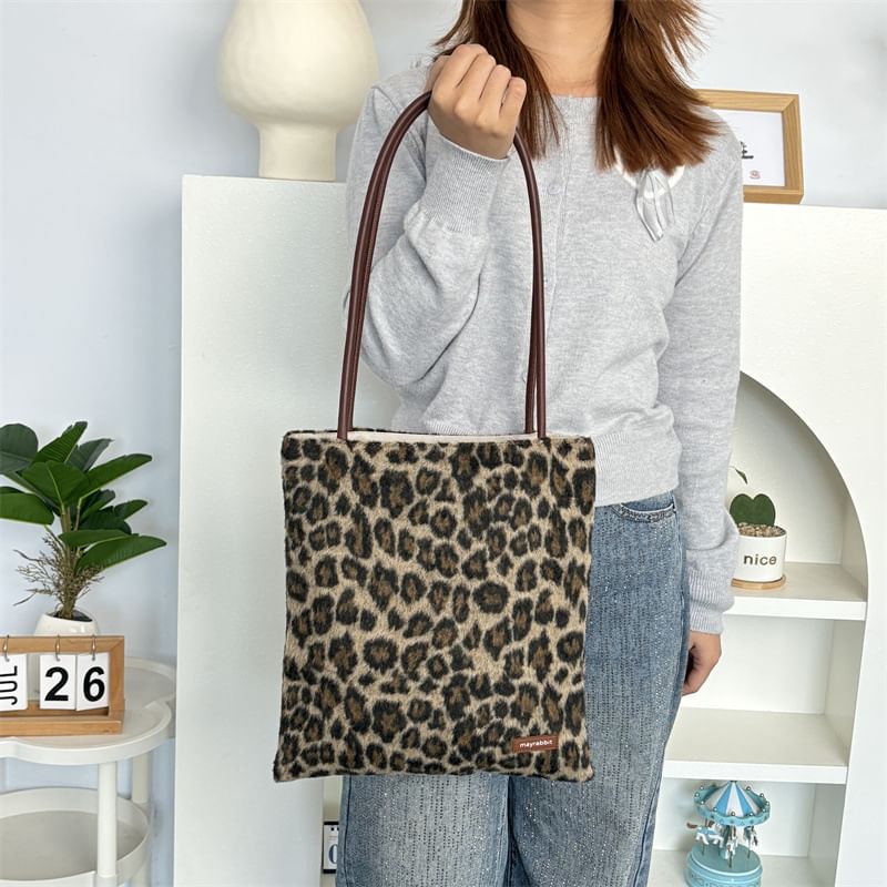 Leopard Print Tote Bag
