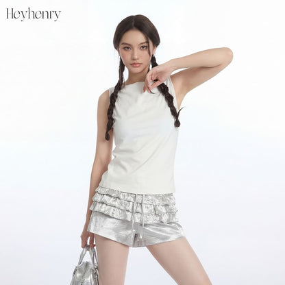 Boatneck Solid Slim-Fit Tank