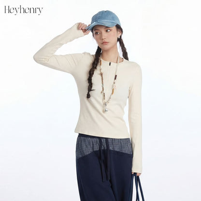 Slim-Fit Half-Zip Round Neck Long Sleeve Pullover