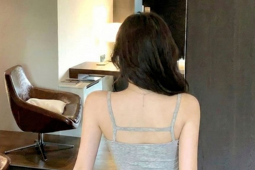 Scoop Neck Crop Camisole with Thin Straps