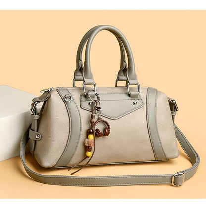 Panel Faux Leather Carryall