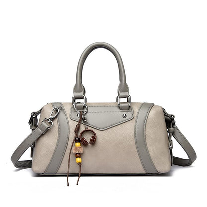Panel Faux Leather Carryall