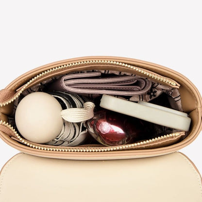 Quilted Flap Panel Crossbody Bag