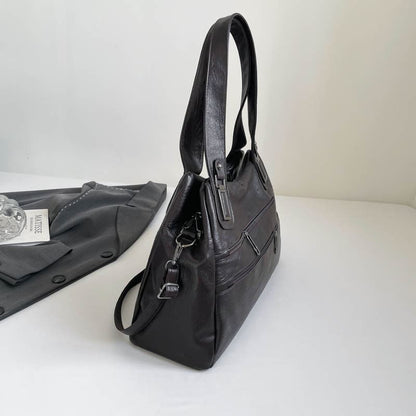 Zip Panel Crossbody Tote Bag