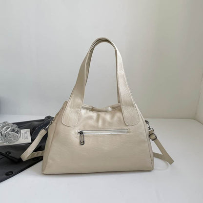 Zip Panel Crossbody Tote Bag