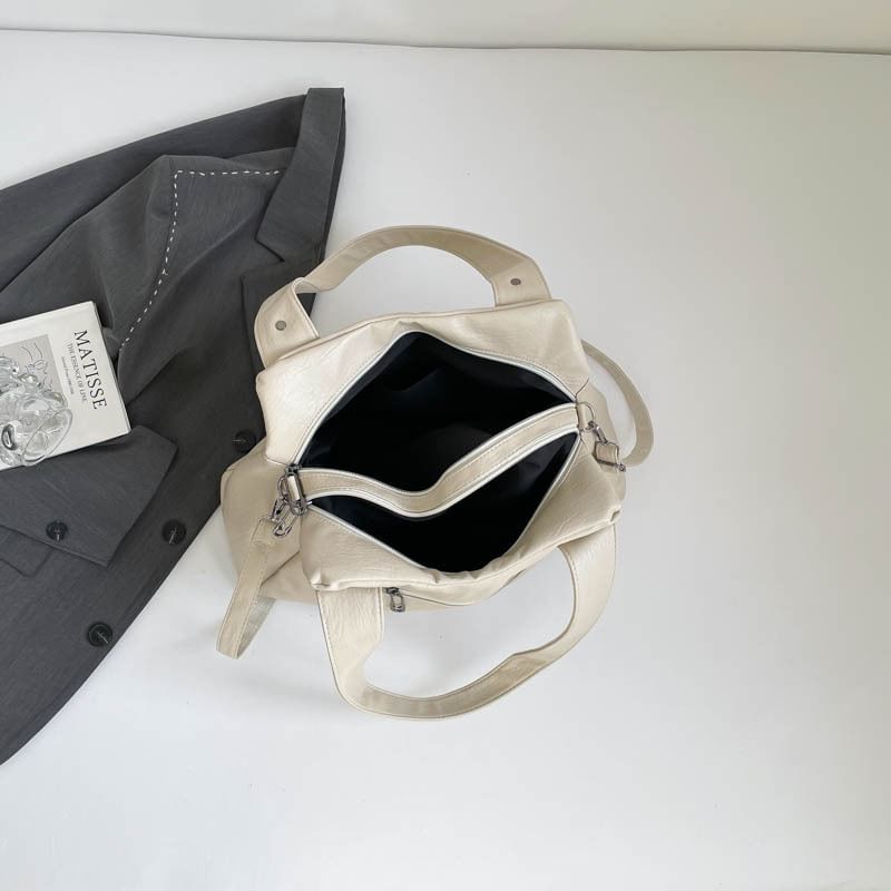 Zip Panel Crossbody Tote Bag