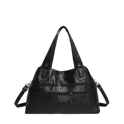 Zip Panel Crossbody Tote Bag