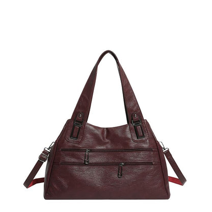 Zip Panel Crossbody Tote Bag