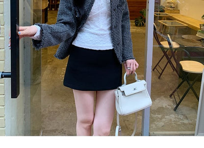 Long-Sleeve V-Neck Lace T-Shirt