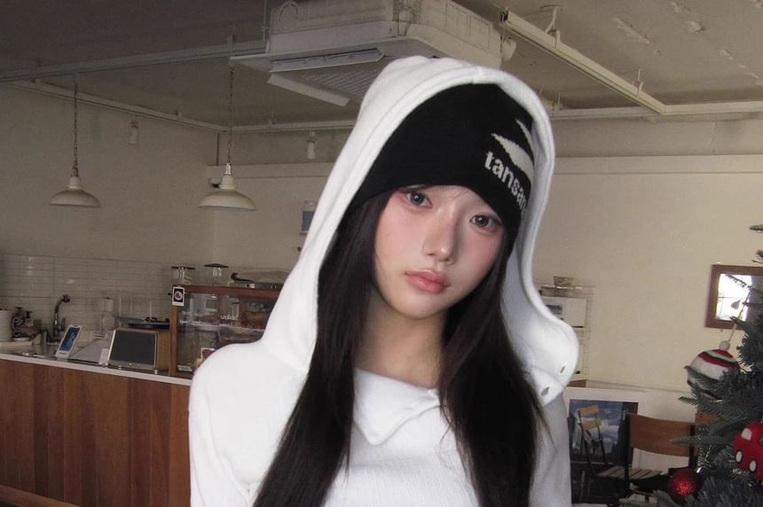 Asymmetrical Buttoned Hoodie