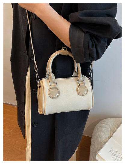 Panel Crossbody Boston Bag