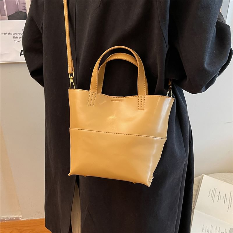 Panel Crossbody Tote Bag