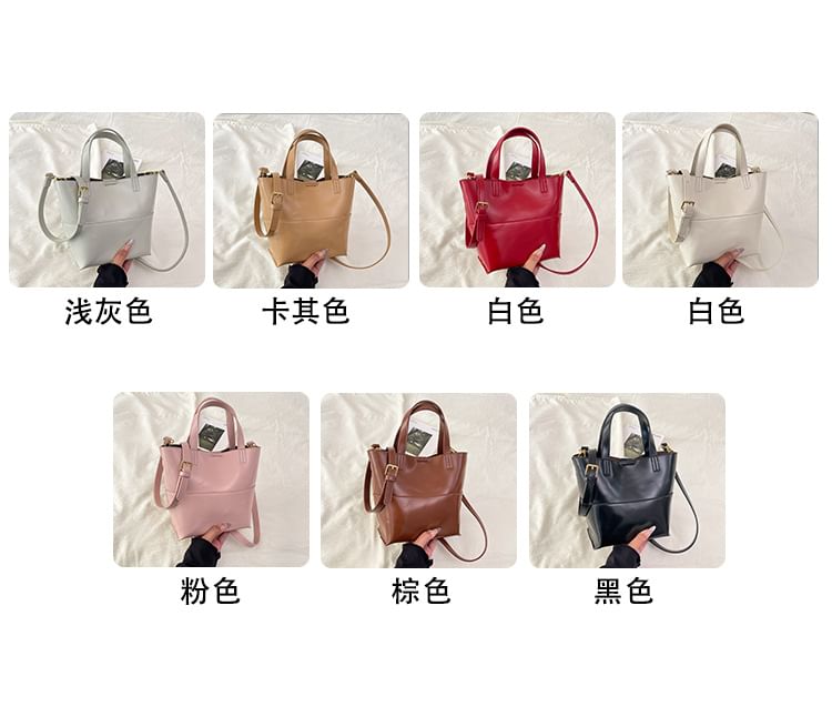 Panel Crossbody Tote Bag