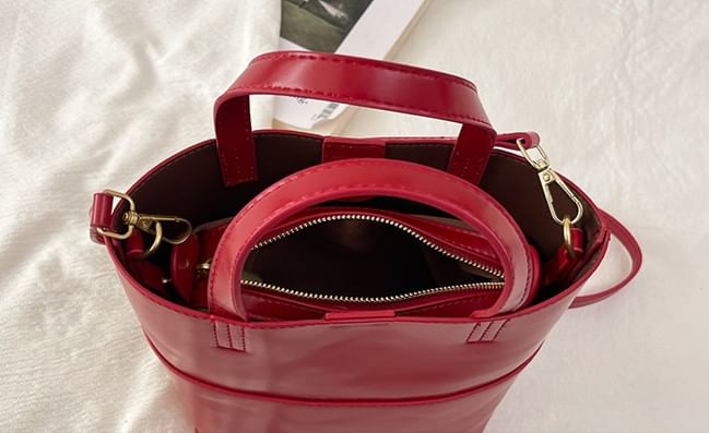 Panel Crossbody Tote Bag