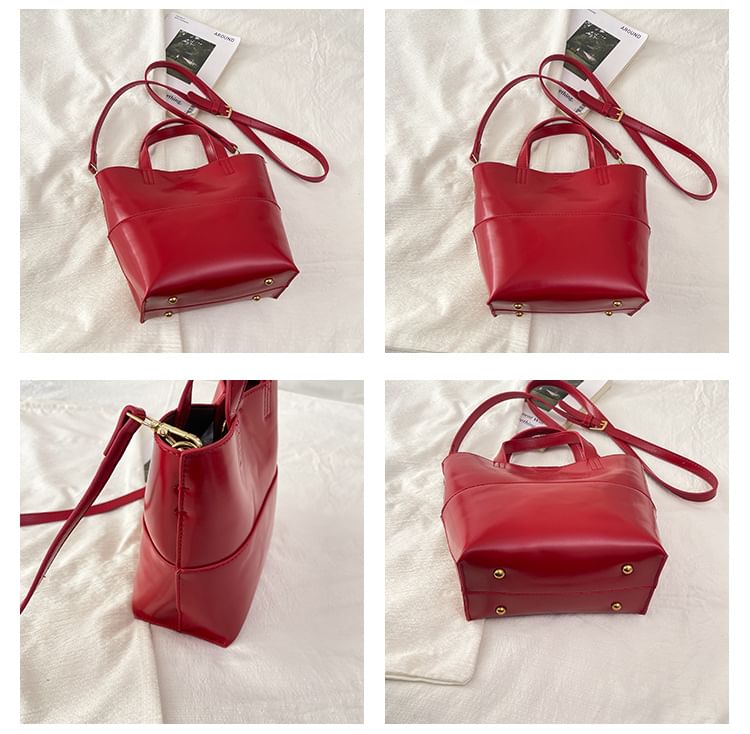 Panel Crossbody Tote Bag