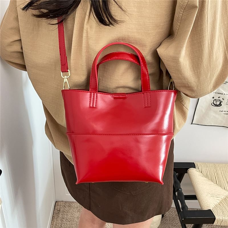 Panel Crossbody Tote Bag