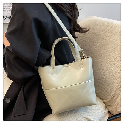 Panel Crossbody Tote Bag