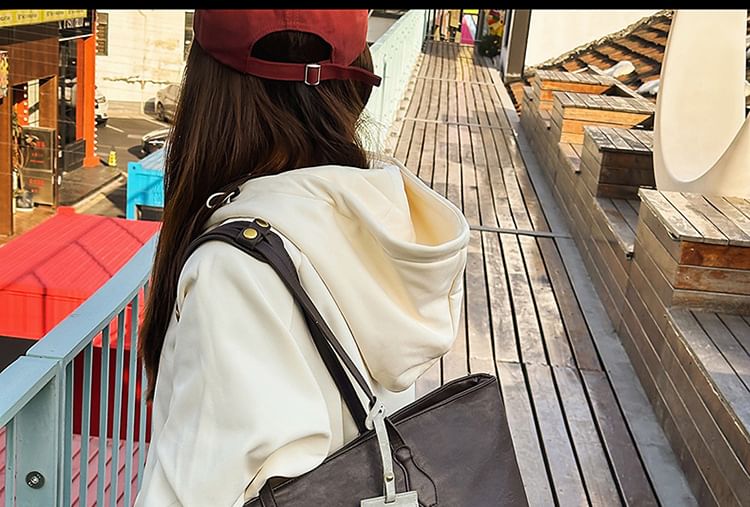 Faux Leather Tote Bag