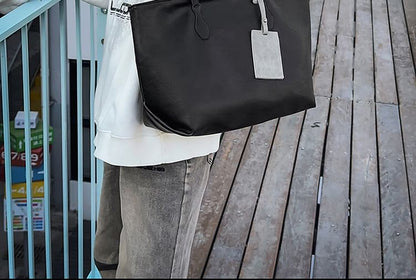 Faux Leather Tote Bag