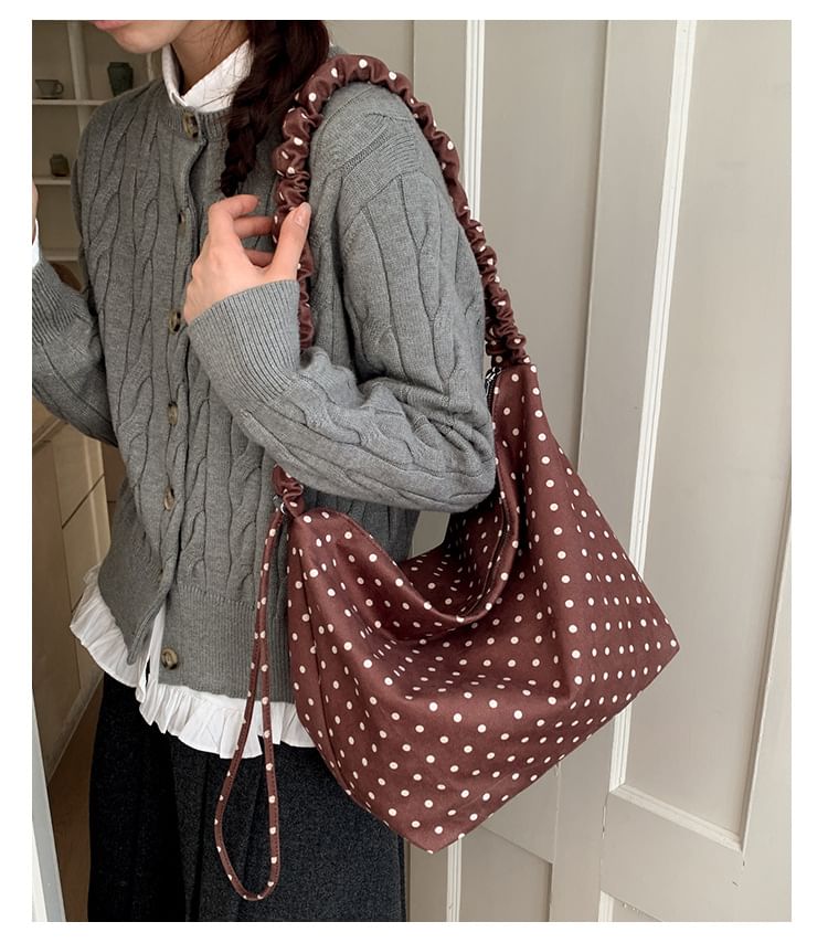 Polka Dot Crossbody Shoulder Bag