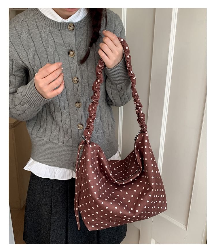 Polka Dot Crossbody Shoulder Bag