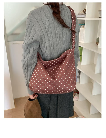 Polka Dot Crossbody Shoulder Bag