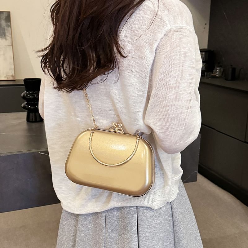 Rhinestone Top Handle Evening Bag
