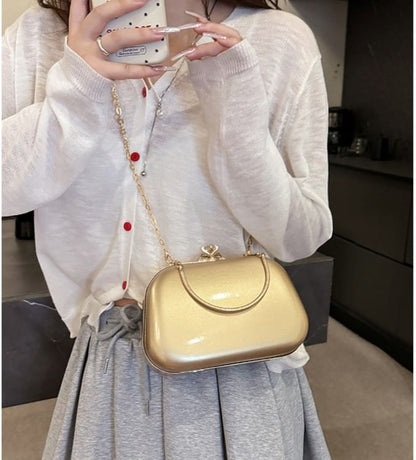 Rhinestone Top Handle Evening Bag