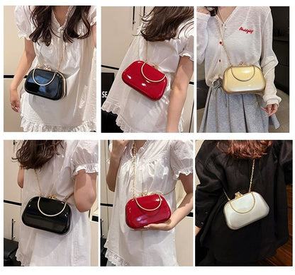 Rhinestone Top Handle Evening Bag